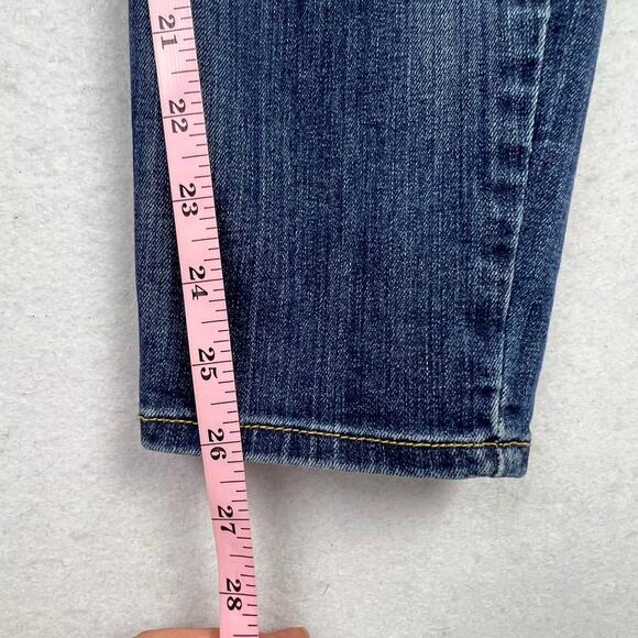 Yummie Denim Skinny Crop Jeans Women's Size 33 Stretch Mid Rise 26”Inseam - Picture 11 of 11